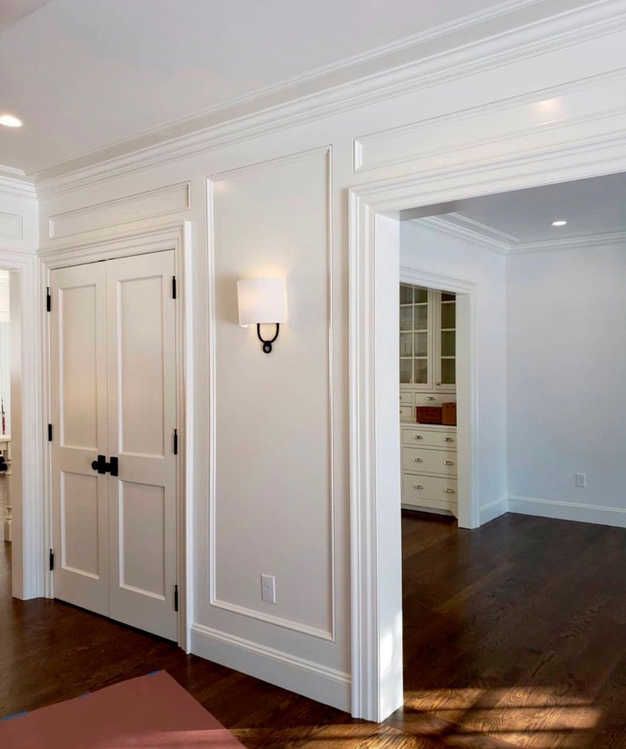 Interior room painted white